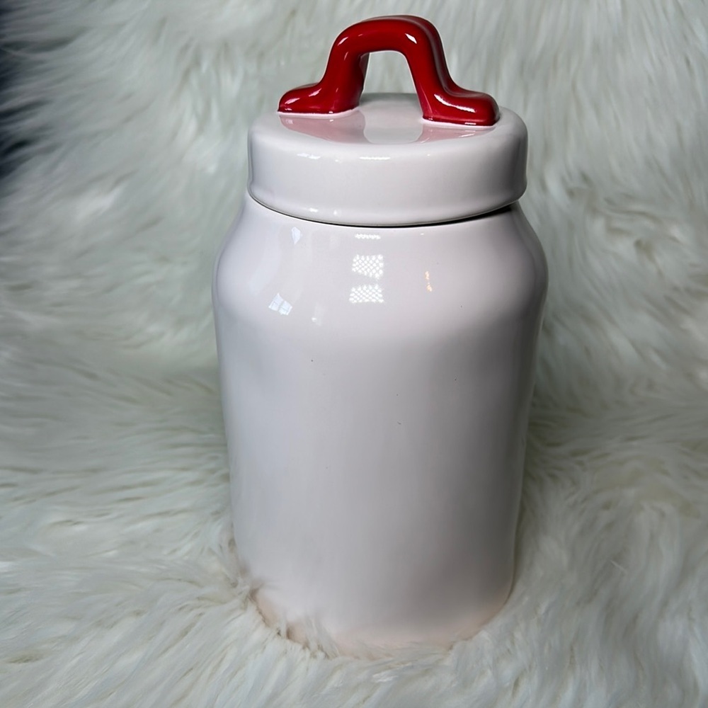 Rae Dunn Heart Canister with Red Heart - Picture 3 of 5